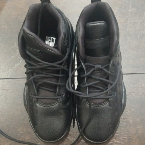 NEW in box Jordan all black 13 3Y boys kids - Picture 2 of 5